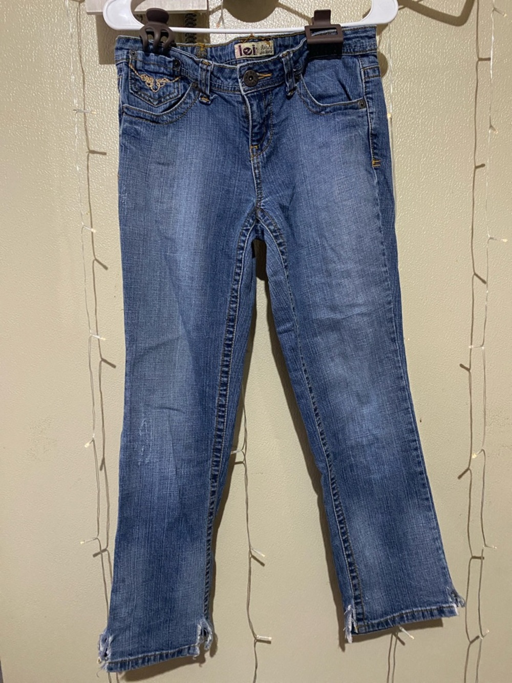 l.e.i. Ashley Ultra Low Rise Women's Straight-Leg Jeans